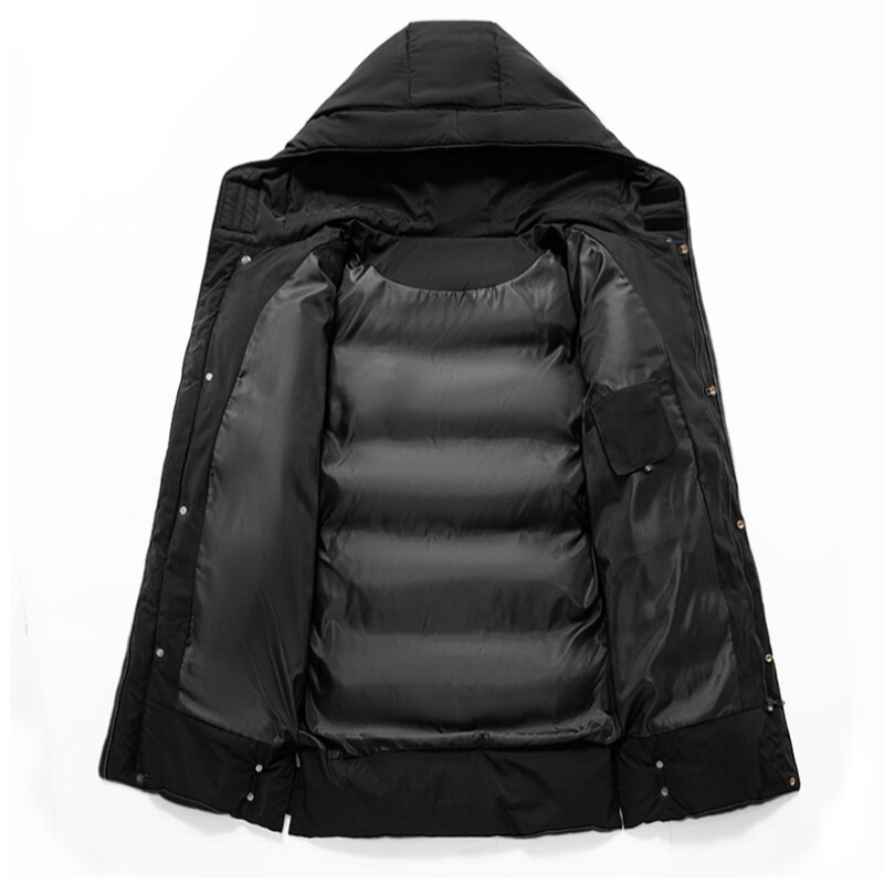 Ziemas parkas Vīriešu biezi silti jaka mēteļi liela izmēra 8xl 7xl 6xl ikdienas silta polsterēta kravas jaka Vīriešu gara pretvēja virsdrēbes