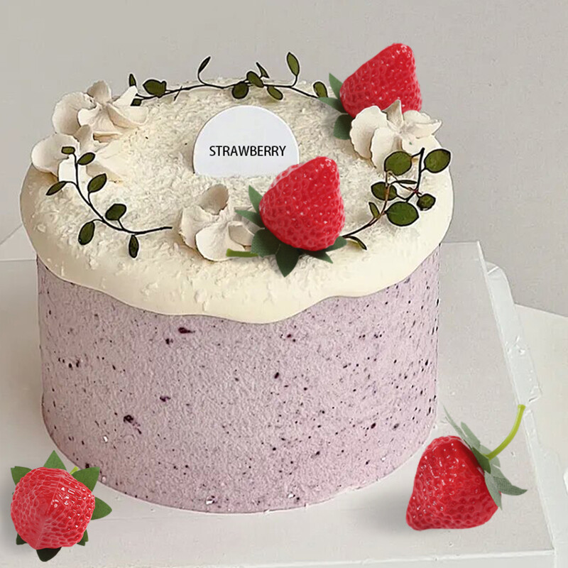 Vară Artificial Căpșuni Crăciun Acasă Sufragerie Decorare În aer liber Grădină Decor Nunta DIY Tort Cutie Cadou Accesorii