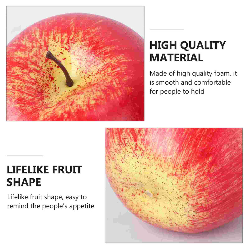 Mesterséges alma Dekoráció Műalma Modellek Élethű alma Nagy alma Hamis hab Gyümölcs Fotó Kellékek Modell dekoráció Otthoni konyha