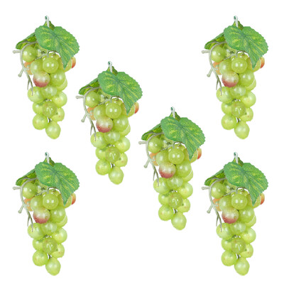 Eringogo kunstlikud viinamarjad Elutruud viinamarjakobarad Veinitehase sisekujundus Lehed võltsviljad rippuvad kaunistused Koduköök Pulmalaud