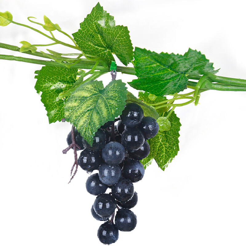 Eringogo kunstlikud viinamarjad Elutruud viinamarjakobarad Veinitehase sisekujundus Lehed võltsviljad rippuvad kaunistused Koduköök Pulmalaud