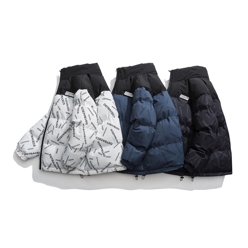 2023. gada vīriešu jaka New Tide zīmola biezināta kokvilnas jaka Vīriešu korejiešu versija dūnu kokvilnas jakai Ziemas jaka polsterēta jaka