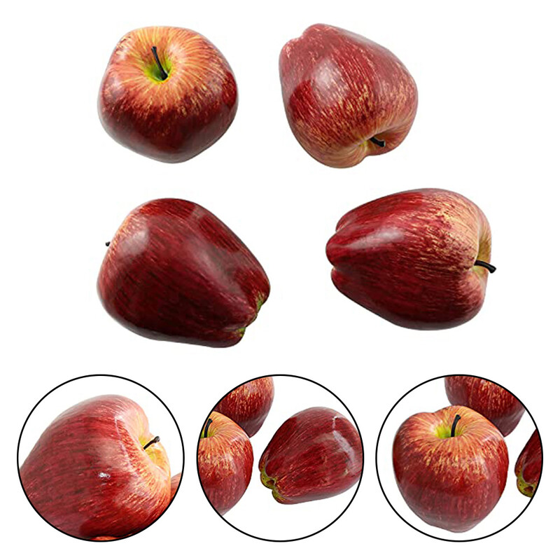 4gb mākslīgo augļu augstas simulācijas plastmasas mākslīgo garšīgo sarkano augļu modelis viltotu augļu šķīvju dekorēšana svētku rekvizīti