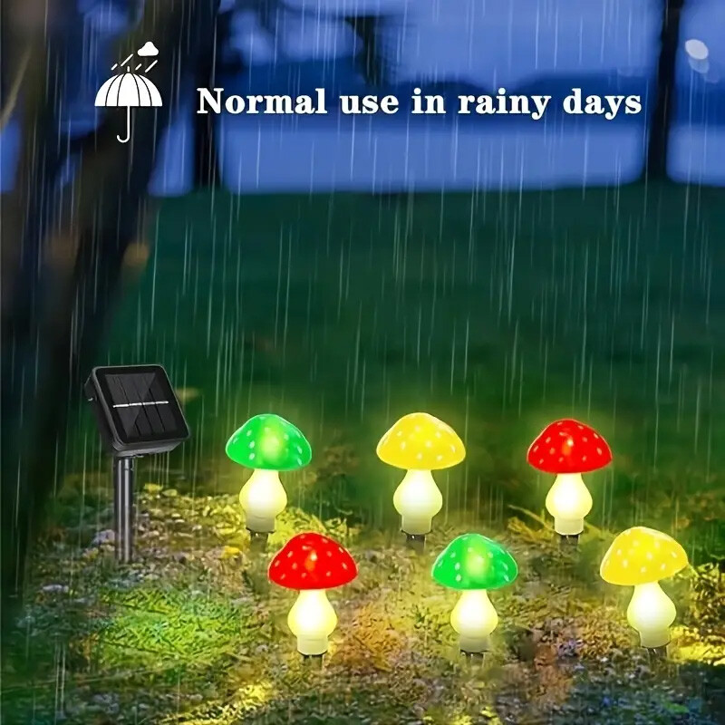LED saules sēņu gaisma āra ūdensnecaurlaidīga pasaku zāliena gaismas dārza nakts lampa pagalma Ziemassvētku kāzu ballītes dekorēšanai