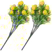 2 komada umjetne grane limuna Ukrasi od umjetne stabljike limuna Dekori za punjenje vaze od lažnih grana voća