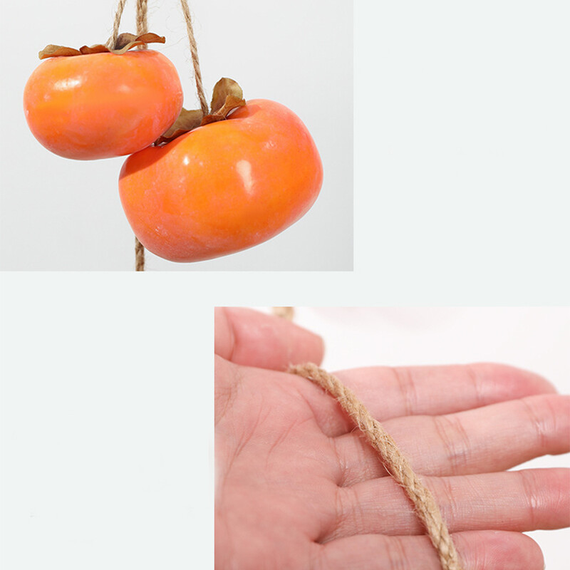 Simuliacinis persimonų vaisius su šerkšno vaisių šakele Pakabinamas lubų dekoras Lapai netikras dekoras Plastikas gyvas dirbtinis