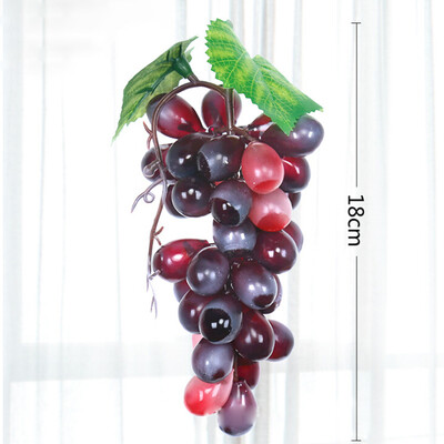 36 vīnogu ķekari Mākslīgie augļi Vīnogu plastmasas viltoti augļi Dzīvs Mājas Kāzu ballīte Dārza dekorēšana Mini imitācijas augļi