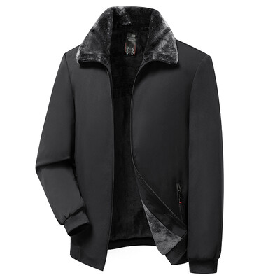 Vīriešu rudens ziemas kokvilnas polsterēts mētelis vēja necaurlaidīgs, silts nodilums izturīgs modes ikdienas augstas kvalitātes audums, kraukšķīgs ērta āda