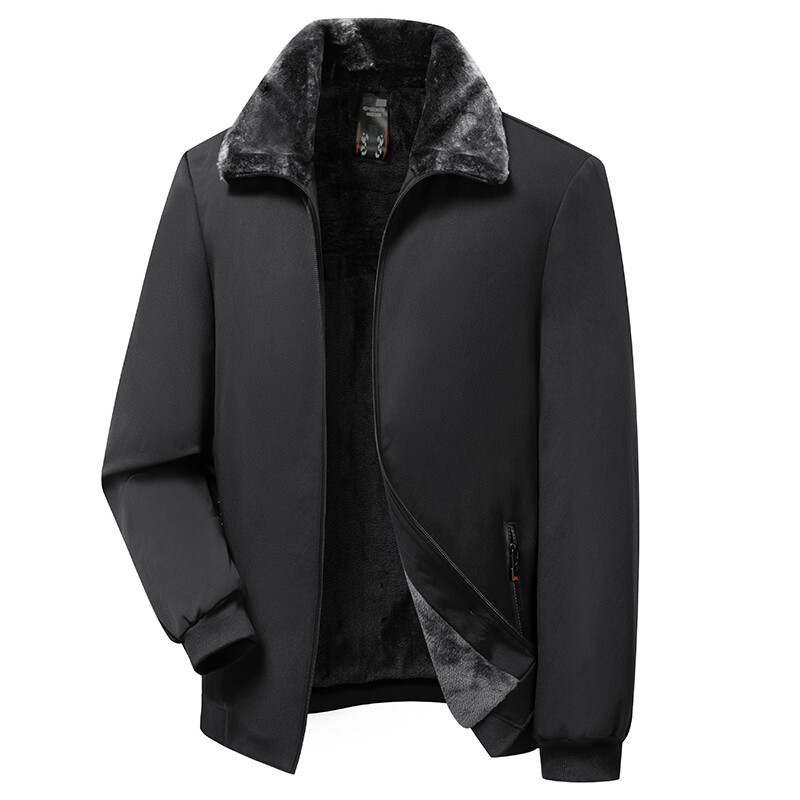 Vīriešu rudens ziemas kokvilnas polsterēts mētelis vēja necaurlaidīgs, silts nodilums izturīgs modes ikdienas augstas kvalitātes audums, kraukšķīgs ērta āda