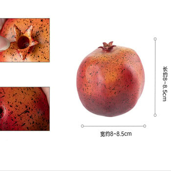 Simulation Pomegranate Fake Fruit Pomegranate Model Artificial Fruits Photography Props Διακόσμηση Fruit Disply Home Party Decor