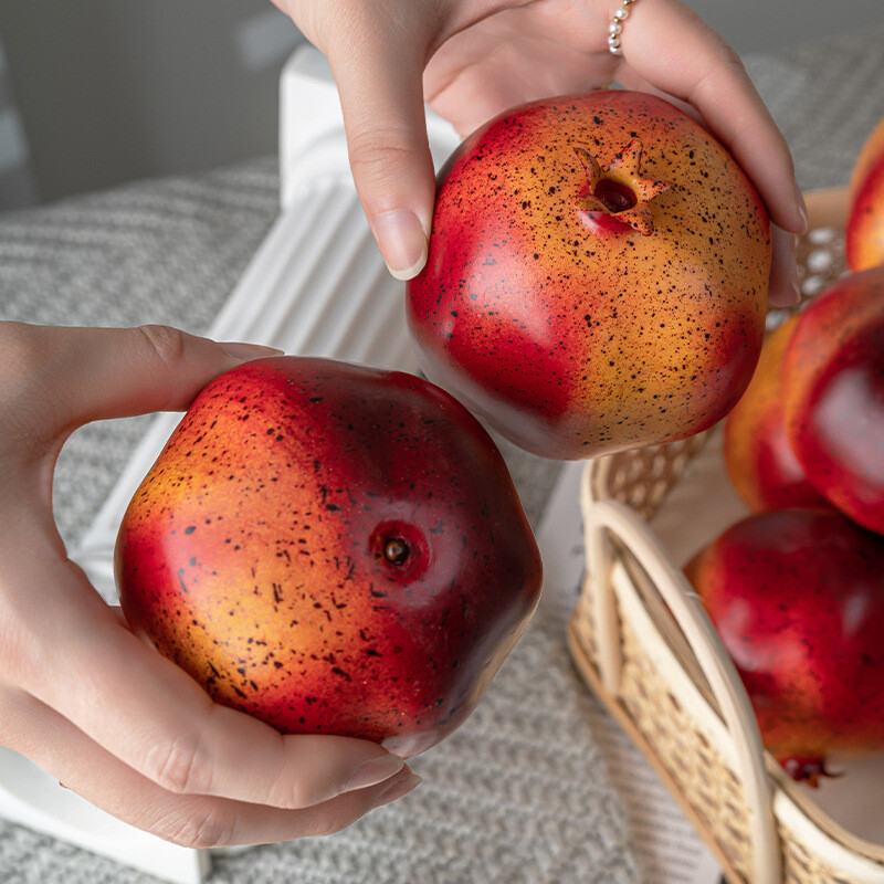 Simulācija Granātābolu Viltus Augļu Granātābolu Modelis Mākslīgie Augļi Foto Rekvizīti Dekorācijas Augļi Displeja Mājas ballītes dekors