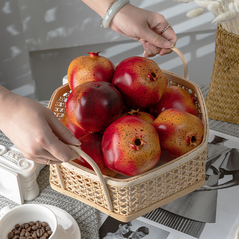 Simulācija Granātābolu Viltus Augļu Granātābolu Modelis Mākslīgie Augļi Foto Rekvizīti Dekorācijas Augļi Displeja Mājas ballītes dekors