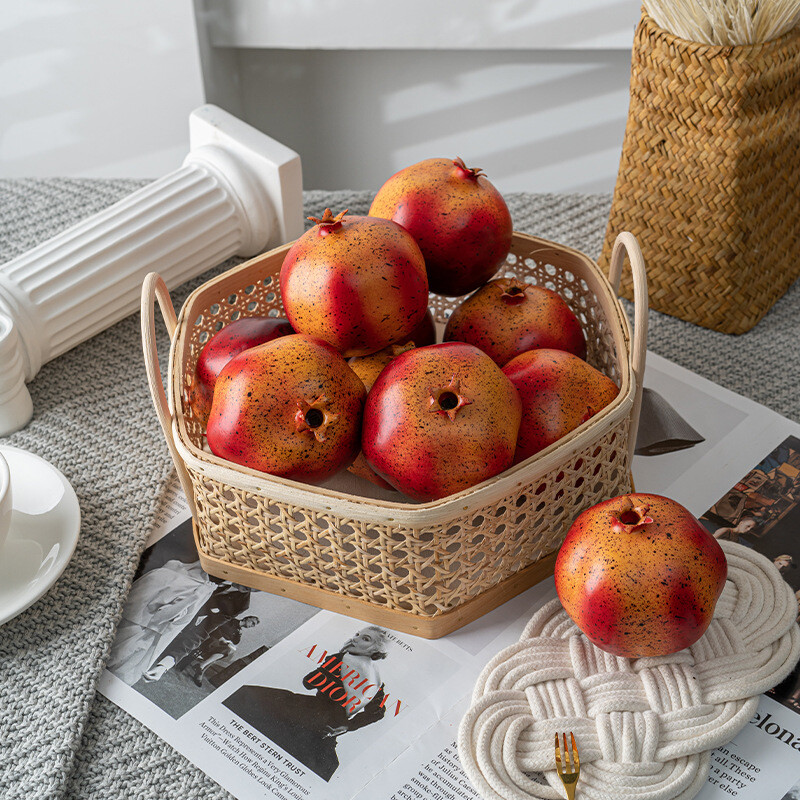 Simulācija Granātābolu Viltus Augļu Granātābolu Modelis Mākslīgie Augļi Foto Rekvizīti Dekorācijas Augļi Displeja Mājas ballītes dekors