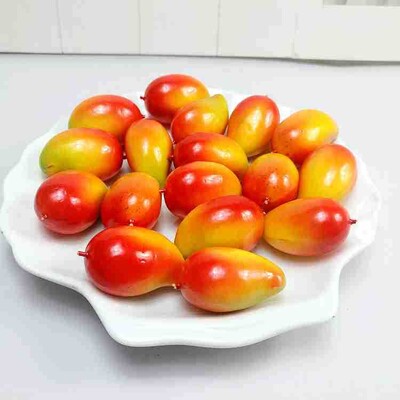 20gab Mini Mākslīgie Augļi Pārtika Dārzeņi Viltus āboli Persiki Apelsīni Bumbieri Citroni Ķirši Mango Čilli Kartupeļi Kukurūza Ķirbis Burkāns