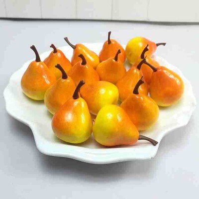 20gab Mini Mākslīgie Augļi Pārtika Dārzeņi Viltus āboli Persiki Apelsīni Bumbieri Citroni Ķirši Mango Čilli Kartupeļi Kukurūza Ķirbis Burkāns