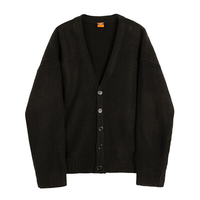 Vīriešu jaka, stingra, mājīga brīvā laika V veida kakla izgriezums, maigs rudens, moderns, vienkāršs klasisks ielas apģērbs. Ikdienas korejiešu stila trikotāža šiks