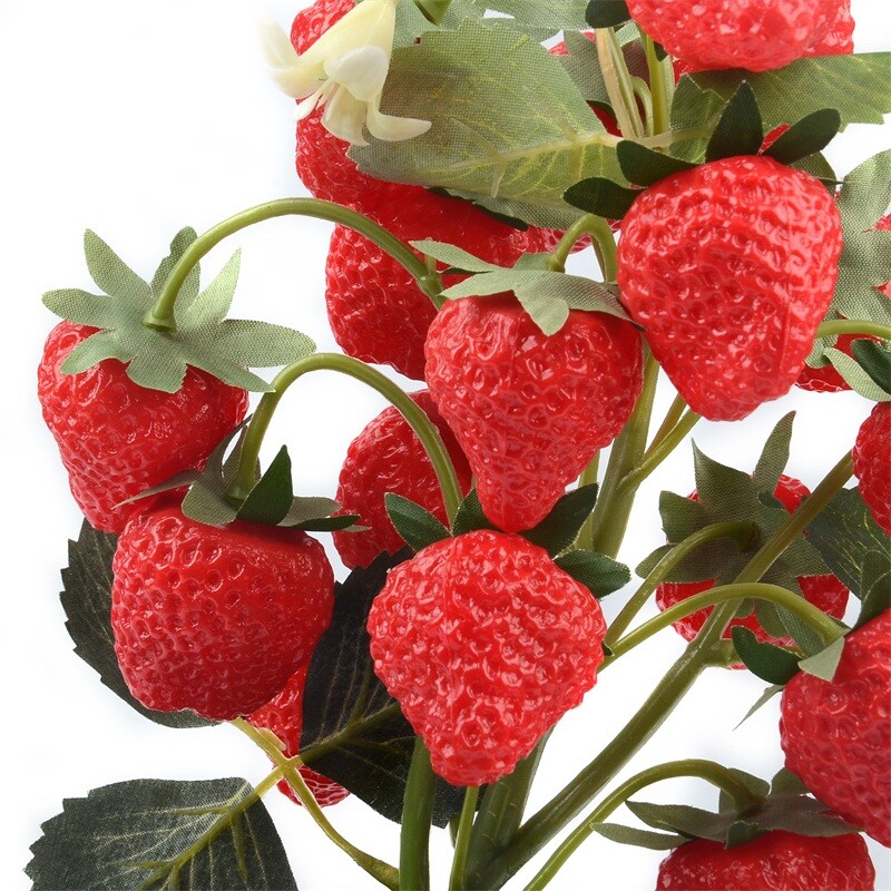 Mesterséges eper citrom cserepes fa bonsai kiegészítők zöldségnövények konyhai játékok esküvőre Otthoni parti dekoráció