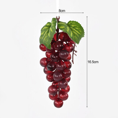 Mākslīgo vīnogu simulācijas augļi vīnogu ķekari mājas virtuvei vīna dekorēšanai kāzu ballīšu galda centrālais dekoru rekvizīti
