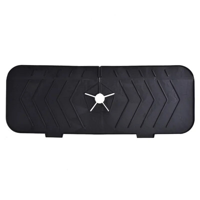 Kvadrātveida silikona jaucējkrāna paklājiņš, ūdens viļņi, virtuves jaucējkrāns, ūdens uztvērējs, izlietnes šļakatu paliktnis, darba virsmas aizsargs, vannas istabas paklājiņi