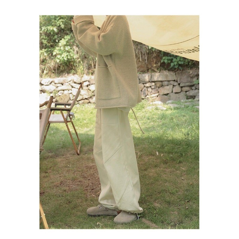 Pavasara rudens vīriešu brīvs džemperis, trikotāžas mežģīnes vidēja garuma slinks jaciņš, ciets High Street ikdienas džemperis ar V veida kakla izgriezumu