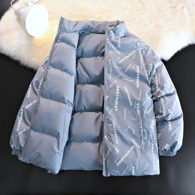 2024 Harajuku Parka pentru bărbați, caldă, îngroșată, de modă, jachetă oversize, ocazională de iarnă, haină hip hop pentru bărbați, parka 4XL