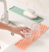 Silikono maišytuvo kilimėlis vandeniui atsparus valymo maišytuvas purslų gaudyklei šilumą izoliuojantis virtuvės prietaisas, skirtas namų vonios reikmenims