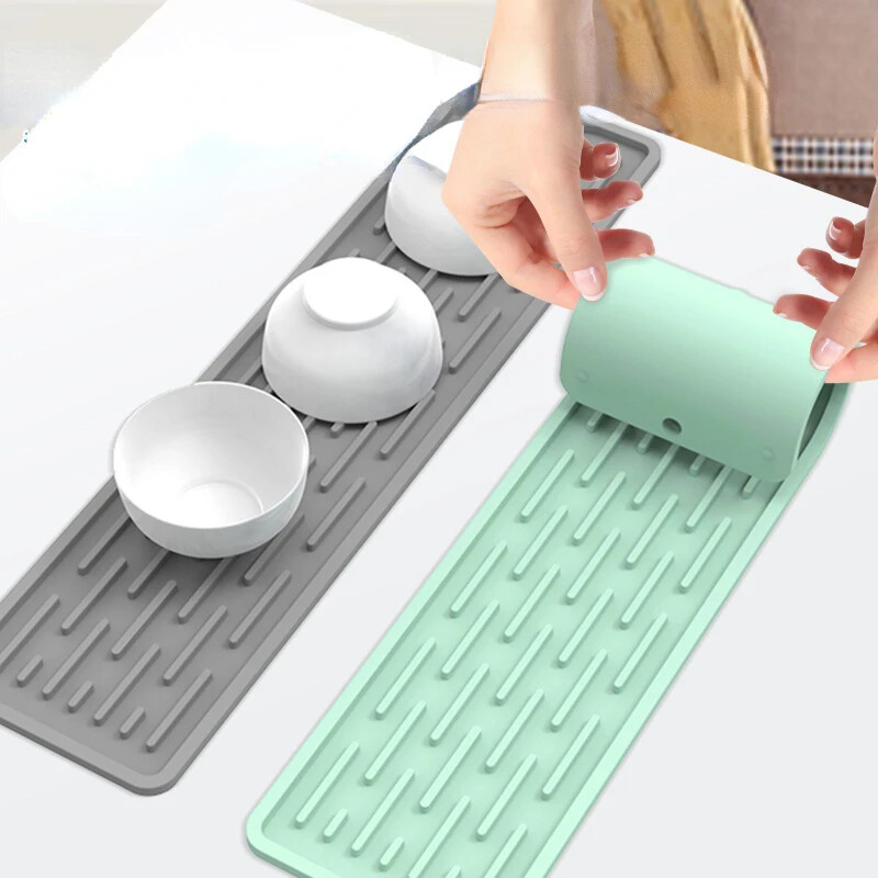 Silikono maišytuvo kilimėlis vandeniui atsparus valymo maišytuvas purslų gaudyklei šilumą izoliuojantis virtuvės prietaisas, skirtas namų vonios reikmenims