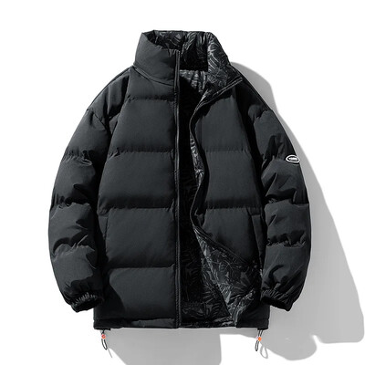 Divpusējs vīriešu mētelis kļavu lapu jaka vīriešu ziemas pāra jaka Moderns, biezināts, silts vīriešu apģērbs