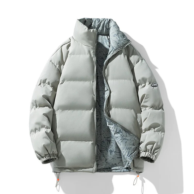 Divpusējs vīriešu mētelis kļavu lapu jaka vīriešu ziemas pāra jaka Moderns, biezināts, silts vīriešu apģērbs