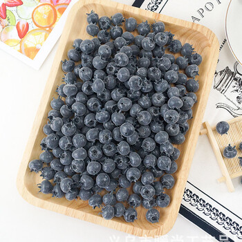 20PCS High Simulation Fruits Blueberries Plastic Fake Blueberry Photo Fruits Props Kitchen Fruit Shop Display Food Model Decor