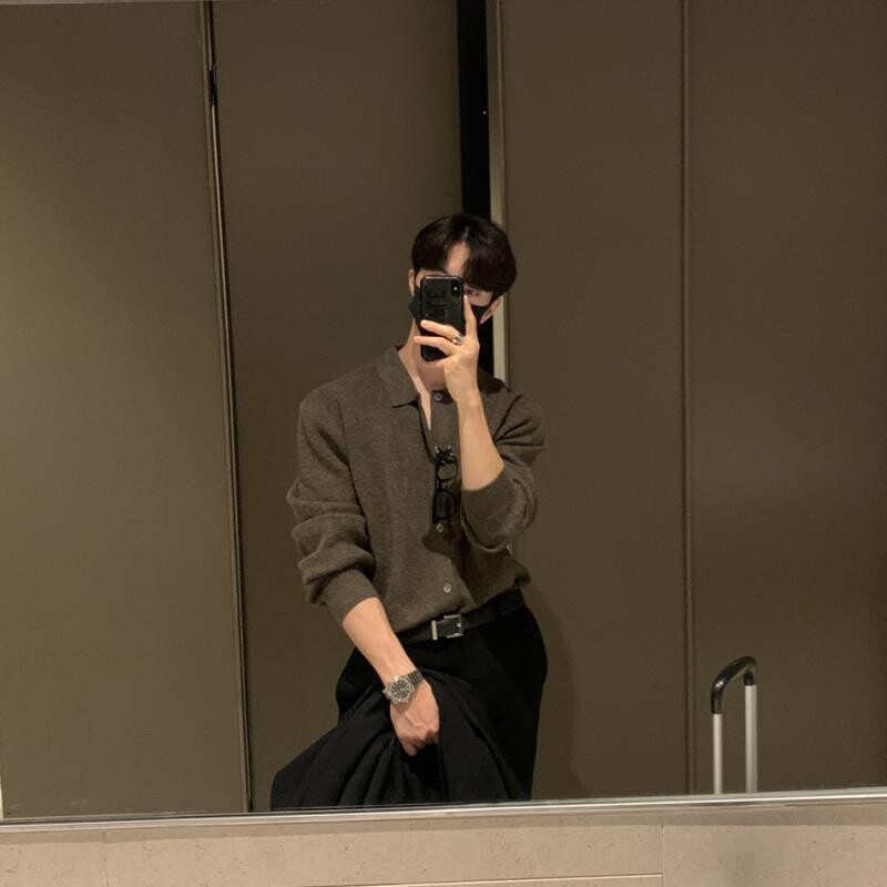 Rudens un ziema KPOP modes stila Harajuku šauri pieguļoši topi brīvi ikdienišķi, pilnīgi saskaņoti virsdrēbes, stingri, garām piedurknēm, jaciņa džemperi