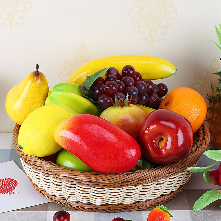 8x11cm 5 gab. Dzelteni mākslīgie bumbieri Mājas dārza dekorēšana Mākslīgie augļi Svētku un ballīšu piederumi Simulācijas bumbieru ornaments