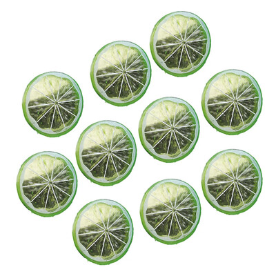 10Gb 5cm PVC mākslīgo augļu simulācija citrona apelsīna šķēles Ziemassvētku augļu rotājums virtuves kāzu viltus citrona dekors