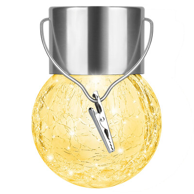 Lumini solare suspendate în aer liber, LED impermeabile, lumini decorative care schimbă culoarea globului pentru grădină, curte, curte, decor brad de Crăciun