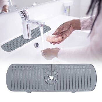 Βρύση σιλικόνης κουζίνας Water Catcher Mat Anti-Splash Sink Splash Pad Sink Splash Guard Προστατευτικό πάγκου για μπάνιο Gadgets