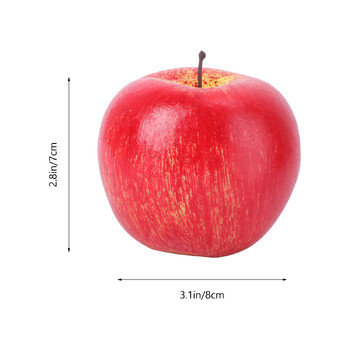 Изкуствени ябълки Декорация Изкуствени ябълки Модели Реалистични реалистични ябълки Изкуствени големи ябълки Фалшиви пяна Плодове Подпори Домашна кухня