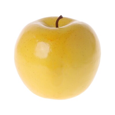 Fructe artificiale realiste pentru măr, culoare galben strălucitor, bucătărie falsă D