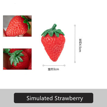 Προσομοίωση Strawberry Fake Fruit Food Model Στολίδι Χειροτεχνία Φωτογραφία στηρίγματα Διακόσμηση σπιτιού γάμου