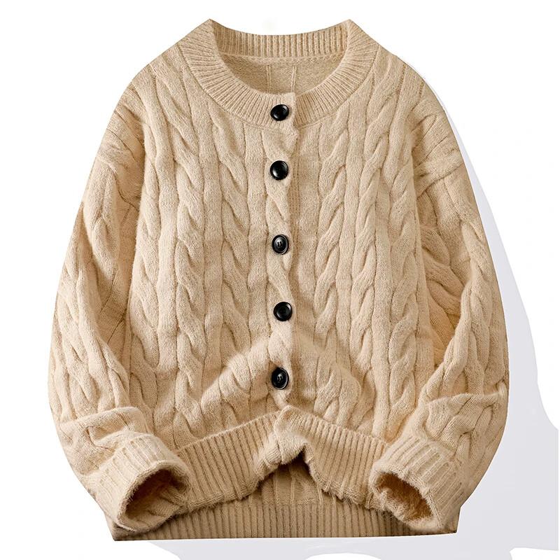 Férfi Twist pizsama Otthoni viselet Férfi Őszi Téli Lazy Alkalmi bő ing, Hosszú ujjú Kabát Férfi Pizsama Otthoni viselet Divat