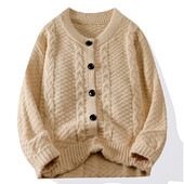 Férfi őszi és téli új csavaros kardigán pizsama laza alkalmi bő ing, hosszú ujjú férfi otthoni viselet meleg és kényelmes