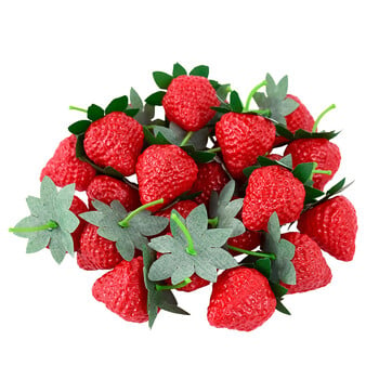 10 τμχ Artificial Strawberry DIY Artificial Fruits Simulation Plastic Fake Fruit Party Prop Στολίδι Γάμου σπιτιού