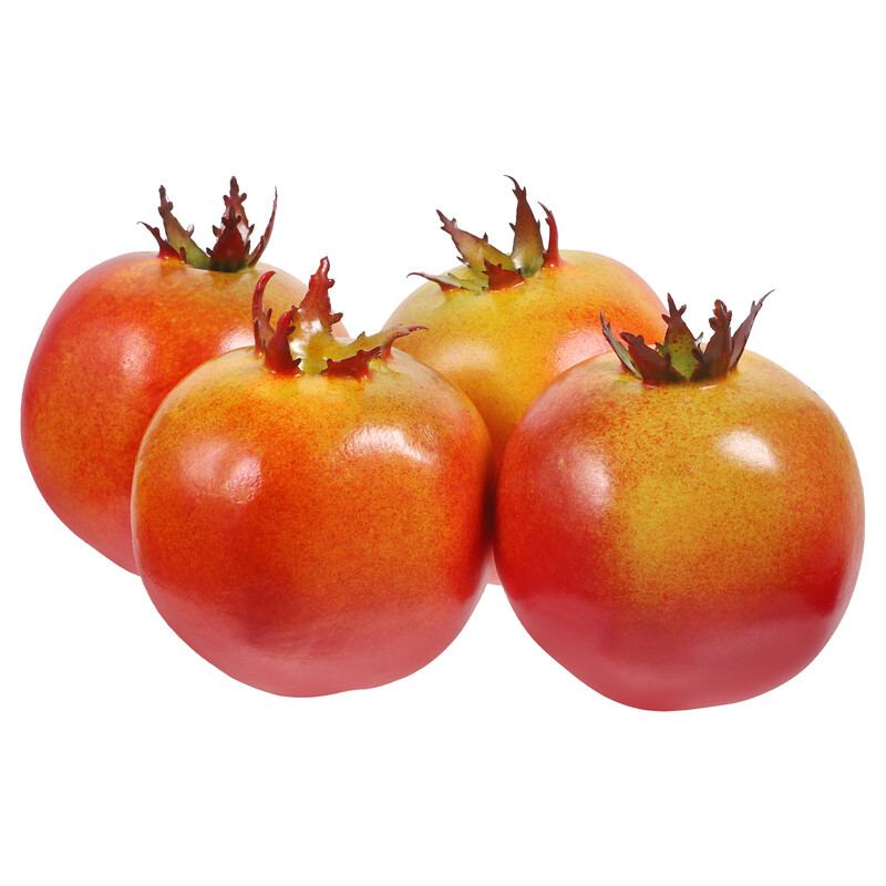 4 vnt. imituotas vaisių modelis namų dekoravimo fotografijos rekvizitai Dirbtiniai granatų modeliai netikri vaisiai