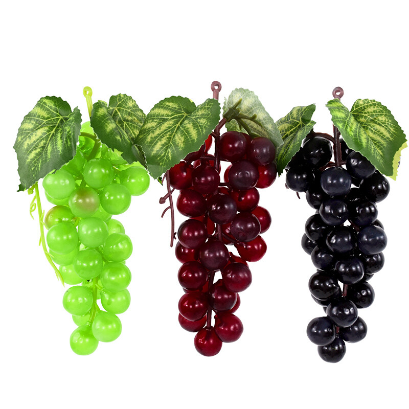 Mākslīgo augļu simulācija Vīnogu virtenes Ziemassvētku kāzas Mājas dārza dekorēšana Piekārti Mākslīgie augļi Fotorekvizīti