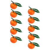 10 bucăți mandarine portocale fructe model prop modele artificiale false fructe spumă decor simulare falsă