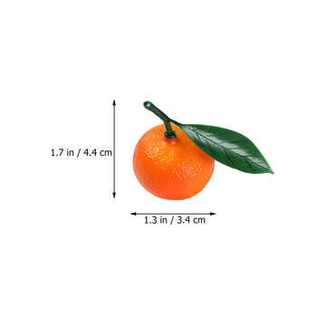 10 τμχ Mandarin Orange Fruit Model Prop Fake Artificial Models Fruits Foam Decor Faux Simulation