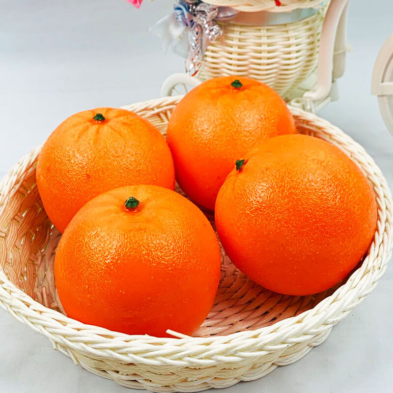 5 gab. 8 cm mākslīgie apelsīni Mājas dārzs Guļamistaba Dzīvojamās istabas dekorēšana Svētku un ballīšu piederumi Viltus augļi fotografēšanai