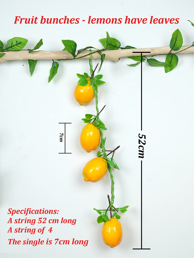 Simulare Fructe Snur Banană Căpșuni Piersici Lămâie Restaurant Bucătărie Festival Decor Petrecere Recuzită Fotografie