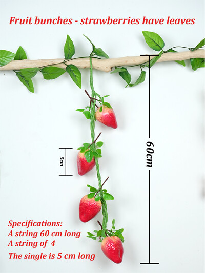 Simulare Fructe Snur Banană Căpșuni Piersici Lămâie Restaurant Bucătărie Festival Decor Petrecere Recuzită Fotografie