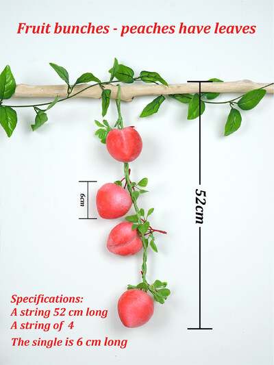 Simulare Fructe Snur Banană Căpșuni Piersici Lămâie Restaurant Bucătărie Festival Decor Petrecere Recuzită Fotografie