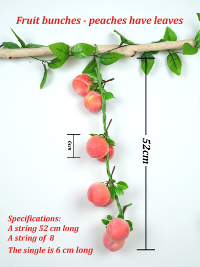 Simulare Fructe Snur Banană Căpșuni Piersici Lămâie Restaurant Bucătărie Festival Decor Petrecere Recuzită Fotografie